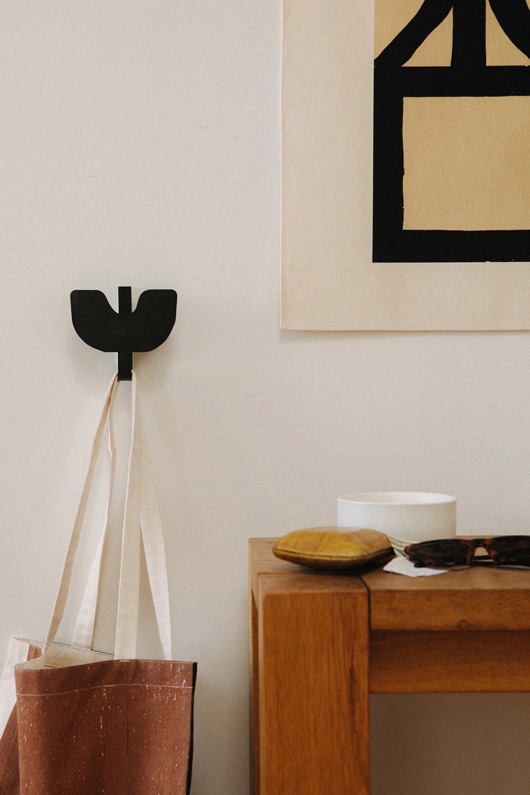 Aged Black Abra Wall Hook