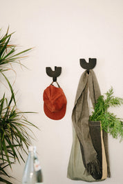 Aged Black Abra Wall Hook