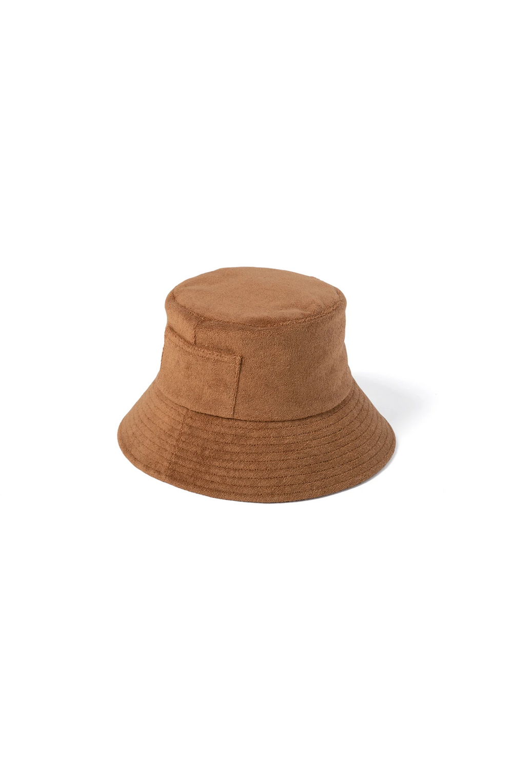 Coffee Terry Wave Bucket Hat — Prism Boutique