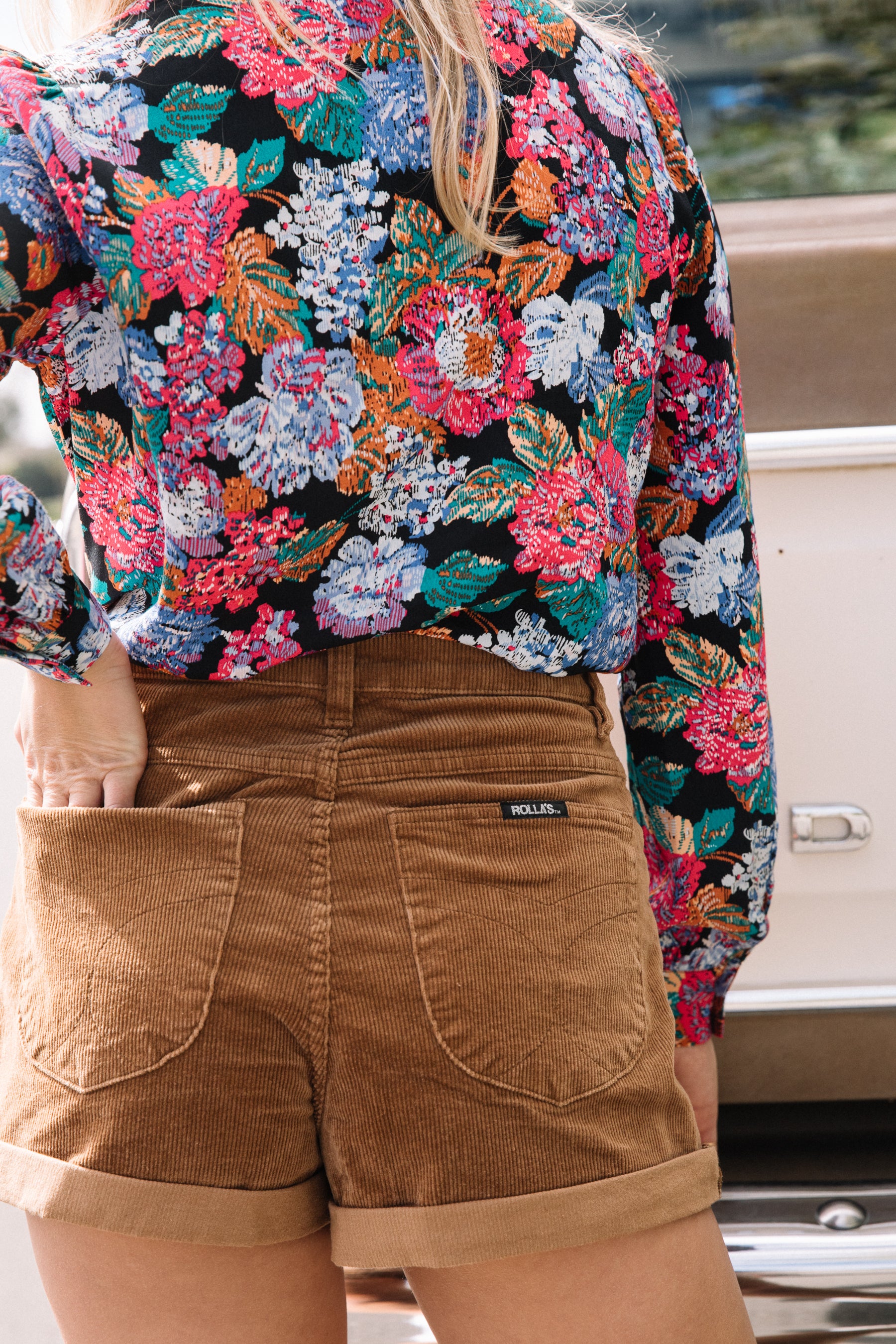 Tan Cord Dusters Shorts