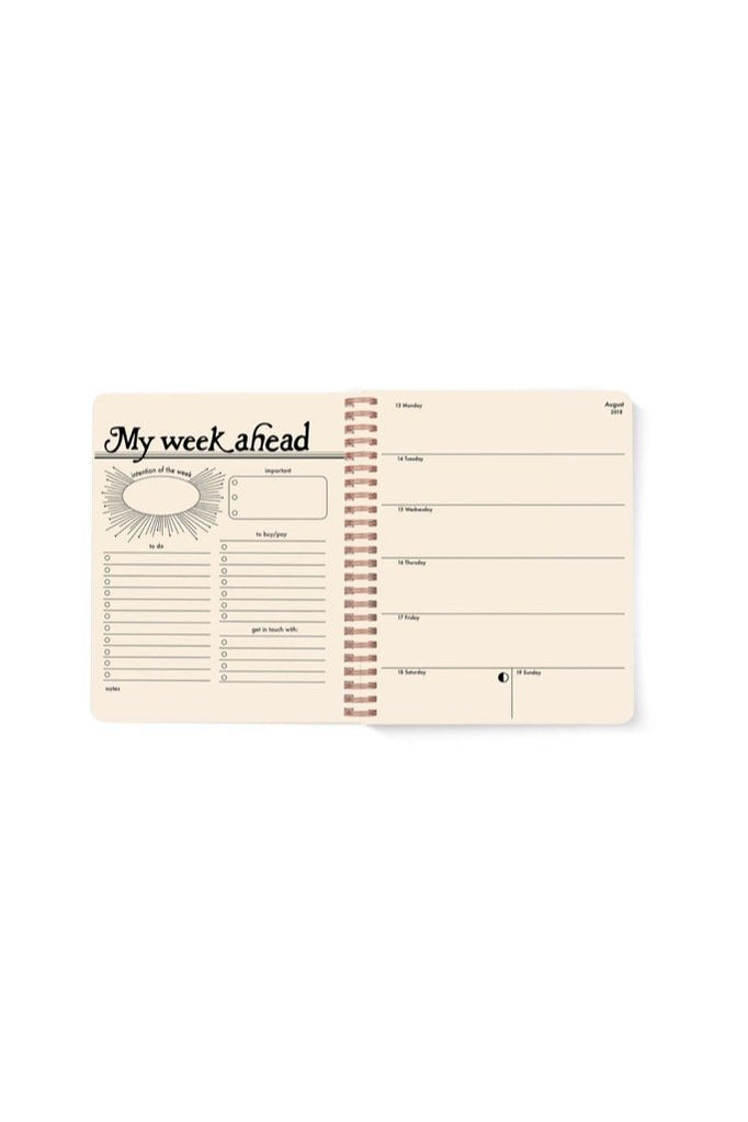 Black Seeing Eye Planner 12 Month Planner
