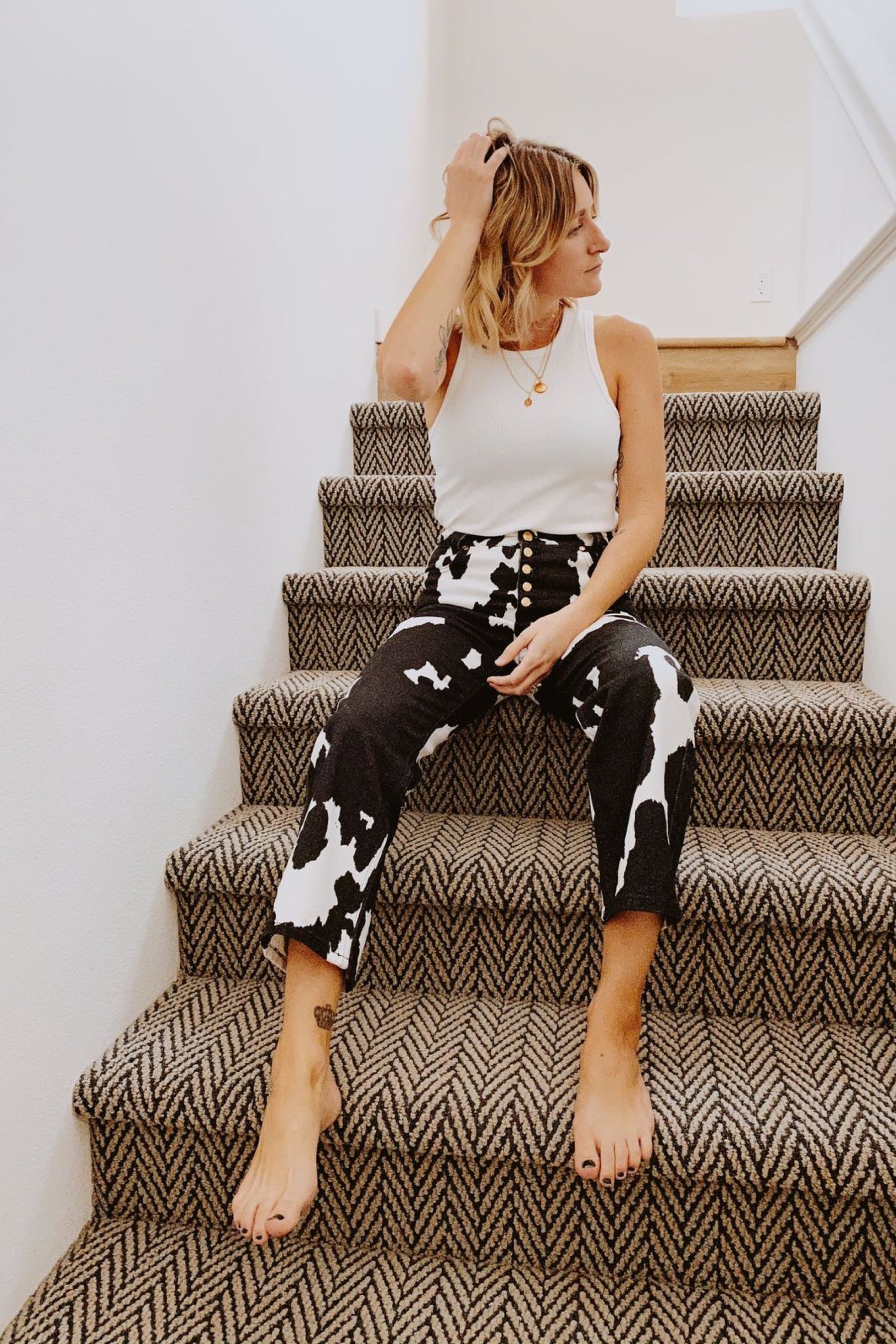 Cow Print Jessie Pants