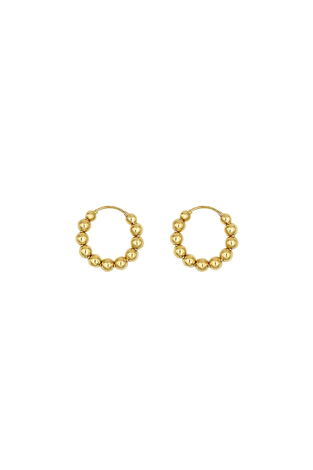 Gold Holly Hoops