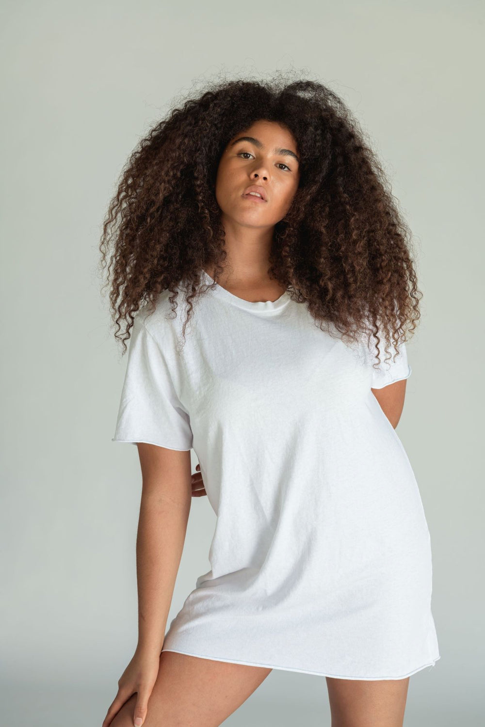 White Zepplin Tee Dress