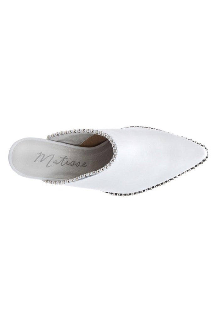 White Zandra Mule